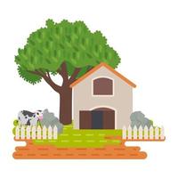 Trendy Farm Concepts vector