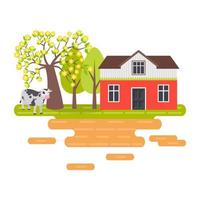 Farm Illustration Concepts vector