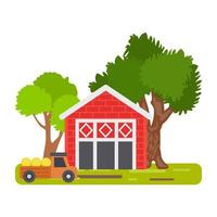 Farm Illustration Concepts vector