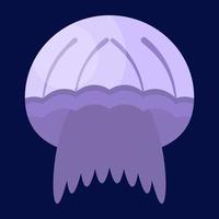 Trendy Sea jelly vector