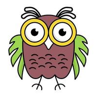 Trendy Cute Owl vector