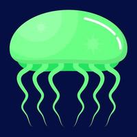 Trendy Sea jelly vector