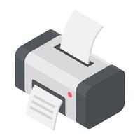 Trendy Printer Concepts vector