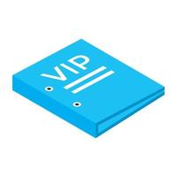 VIP File Concepts vector