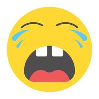 Crying Emoji Concepts vector