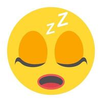 Sleepy Face Concepts vector