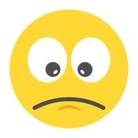 conceptos de emoticonos tristes vector