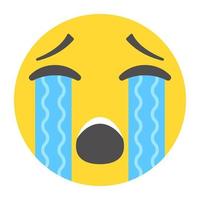 Crying Face Concepts vector