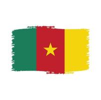 vector de bandera de senegal con estilo de pincel de acuarela