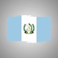 vector de bandera de guatemala con estilo de pincel de acuarela