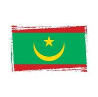 vector de bandera de mauritania