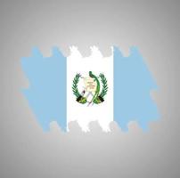 Guatemala flag vector with watercolor brush style