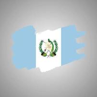 Guatemala flag vector with watercolor brush style