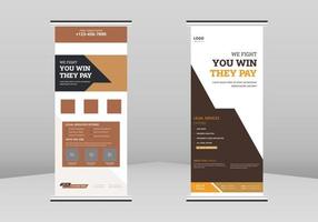 Law firm Roll up Banner Design, Lawyer service Roll up leaflet template. Law firm poster template. Lawyer service poster DL Flyer, Trend Business Roll Up Banner Design, vector