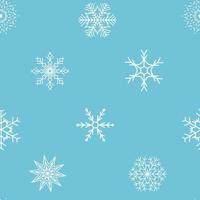 Fondo transparente de copos de nieve de Navidad y año nuevo abstracto. ilustración vectorial vector