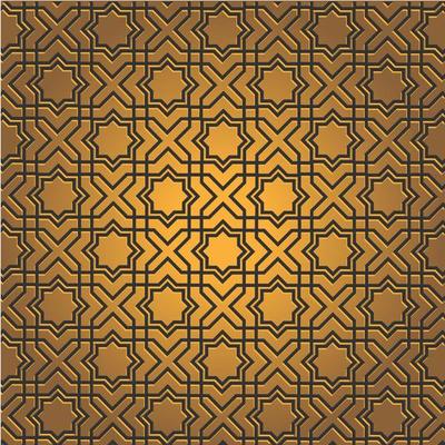 Golden seamless pattern