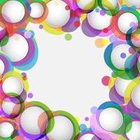 background with colorful circles vector