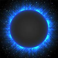 Eclipse blue background vector