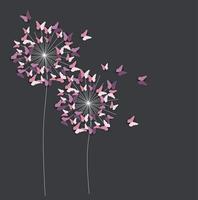 Papel abstracto cortado fondo de flor de mariposa. ilustración vectorial vector