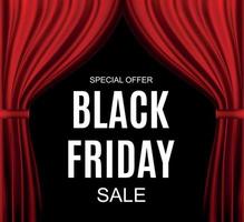 Black Friday Sale Inscription Banner Design Template. Vector illustration