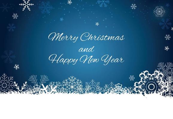 New Year and Merry Christmas Background. Vector Illustration