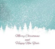Abstract Winter Snow New Year and Merry Christmas Natural Background. Vector Illustration
