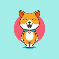 cute shiba dog for character, icon, logo