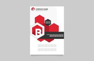 Polygon red modern business b... vector