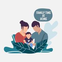 Work from Home Flat Design vector