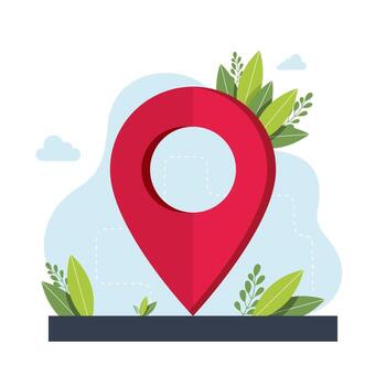 Geolocation symbol. GPS navigation service application. maps, get directions metaphors. Vector isolated concept metaphor illustrations. Get directions abstract concept. Vector illustration