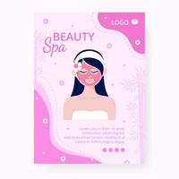 Beauty Spa and Yoga Banner Editable of Square Background Suitable for Social Media, Feed, Card, Greetings, Print and Web Internet Ads vector