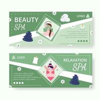 Beauty Spa and Yoga Banner Editable of Square Background Suitable for Social media, Feed, Card, Greetings, Print and Web Internet Ads vector