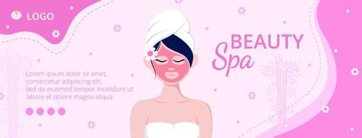 cubierta de spa de belleza y yoga editable de fondo cuadrado adecuado para redes sociales, alimentación, tarjetas, saludos, anuncios impresos y web en Internet vector