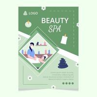 Beauty Spa and Yoga Poster Editable of Square Background Suitable for Social media, Feed, Card, Greetings, Print and Web Internet Ads vector