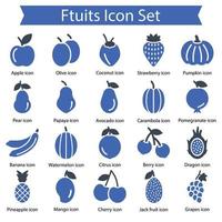 Fruits Icon Set vector