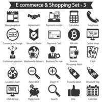 E Commrnce And Shopping Icon Pack vector