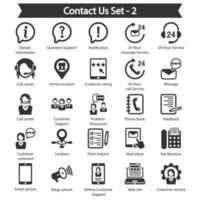 Contact Us Icon Pack vector