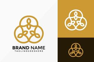 Creative Abstract Flower Lotus Logo Vector Design. Brand Identity emblem, designs concept, logos, logotype element for template.