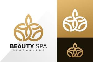 Beauty spa logo vector design. Abstract emblem, designs concept, logos, logotype element for template