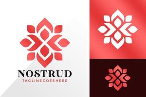Diseño de logotipo de adorno floral de belleza, concepto de diseños de logotipos abstractos para plantilla vector