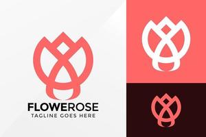 Letter A Flower Logo Design, Brand Identity logos vector, modern logo, Logo Designs Vector Illustration Template