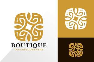 Luxury Boutique Ornament Logo Design, Abstract Logos Designs Concept for Template vector