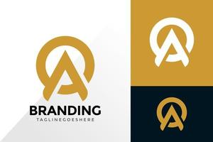 Letter A Branding Logo Design, Brand Identity Logos Designs Vector Illustration Template