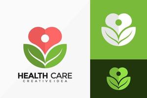 Health Care Logo Vector Design. Abstract emblem, designs concept, logos, logotype element for template.
