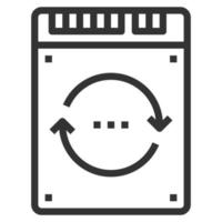 BACKUP LINE ICON VECTOR .