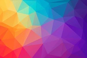 Abstract multicolor low poly crystal background. Polygon design pattern. Low poly vector illustration, low polygon background.