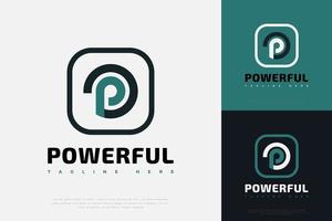 Initial Letter P and O Logo Design with Modern and Abstract Concept. PO or OP Monogram Logo, Icon for Business and Technology vector