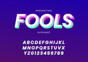 Modern Bold Font Effect With Gradient color and youth style vector