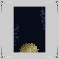 Fondo de mandala de lujo con patrón arabesco dorado estilo árabe islámico oriental. mandala decorativo de estilo Ramadán. mandala para imprimir, póster, portada, folleto, volante, pancarta vector