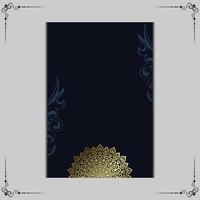 Luxury gold mandala ornate background for wedding invitation, book cover vector